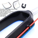 10 PCS Mountain Road Bicycle Hose Line Guide Adhesive Wire Seat Frame Cable Fixing C Buckle, Style: Aluminum Alloy Buckle(Red)