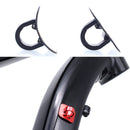 10 PCS Mountain Road Bicycle Hose Line Guide Adhesive Wire Seat Frame Cable Fixing C Buckle, Style: Aluminum Alloy Buckle(Black)