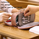 Angoo Large-Capacity Multi-Layer Classification Stationery Pencil Case(Denim Blue)