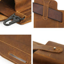 6543 Men Retro Sports Mobile Phone Belt Bag Waist Bag(Black)