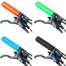 4 Pairs Mountain Folding Bicycle Silicone Foaming Sponge Handle Cover Rubber Shock Absorbing Anti-Slip Handle Set(Red)