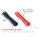 20 PCS TRLREQ Mountain Road Bicycle Frame Opening Protective Cover Variable Speed Brake Line Tube Car Paint Anti-Abrasion Rubber Cover(Red)