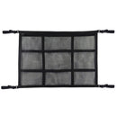 Adjustable Hanging Car Inside Roof Luggage Clothing Storage Net Bag Car Storage Network Pocket, Size: 90x65cm(Double Zipper+Webbing (Black) )