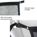 Adjustable Hanging Car Inside Roof Luggage Clothing Storage Net Bag Car Storage Network Pocket, Size: 90x65cm(Double Zipper+Webbing (Black) )