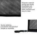 Adjustable Hanging Car Inside Roof Luggage Clothing Storage Net Bag Car Storage Network Pocket, Size: 90x65cm(Double Zipper+Webbing (Black) )