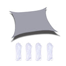 Outdoor Garden Sunshade Sail Waterproof Anti-UV Canopy, Size: 5m x 5m(Grey)