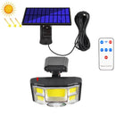 TG-TY085 Solar Outdoor Human Body Induction Wall Light Household Garden Waterproof Street Light wIth Remote Control, Spec: 96 COB Separated