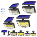 TG-TY085 Solar Outdoor Human Body Induction Wall Light Household Garden Waterproof Street Light wIth Remote Control, Spec: 96 COB Separated