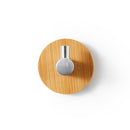 3 PCS Bamboo Hook Bathroom Kitchen Towel Coat Hook Stainless Steel Door Sticky Hook(Single Hook)