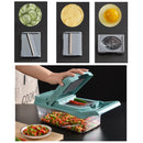 Kitchen Vegetable Cutter Double Panel Multifunctional Diced Vegetable Cutter(Blue)