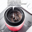 Portable Coffee Beans Grinder Home Hand-Cranked Coffee Machine Stainless Steel Grinder(Red)