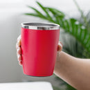 Portable Coffee Beans Grinder Home Hand-Cranked Coffee Machine Stainless Steel Grinder(Red)