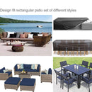 Outdoor Oxford Cloth Furniture Cover Garden Dustproof Waterproof And UV-Proof Table And Chair Protective Cover, Size: 250x200x80cm(Black)