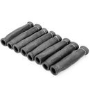 8 PCS / Set High-Temperature Car Spark Plug Protective Cover Spark Plug Heat Shield(Black)