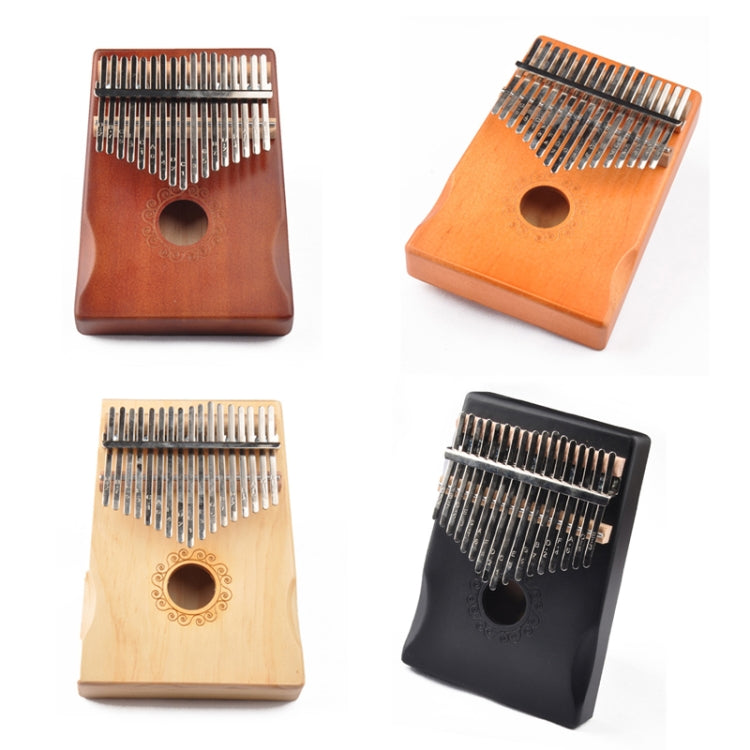 17-Tone Thumb Piano Kalimba Beginners Introduction Finger Piano, Colour: Wooden