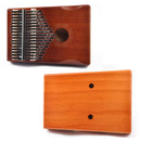 17-Tone Thumb Piano Kalimba Beginners Introduction Finger Piano, Colour: Wooden