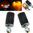 1 Pair Motorcycle LED Turn Lamp Universal Modified Small Turn Light, Colour: Black Shell