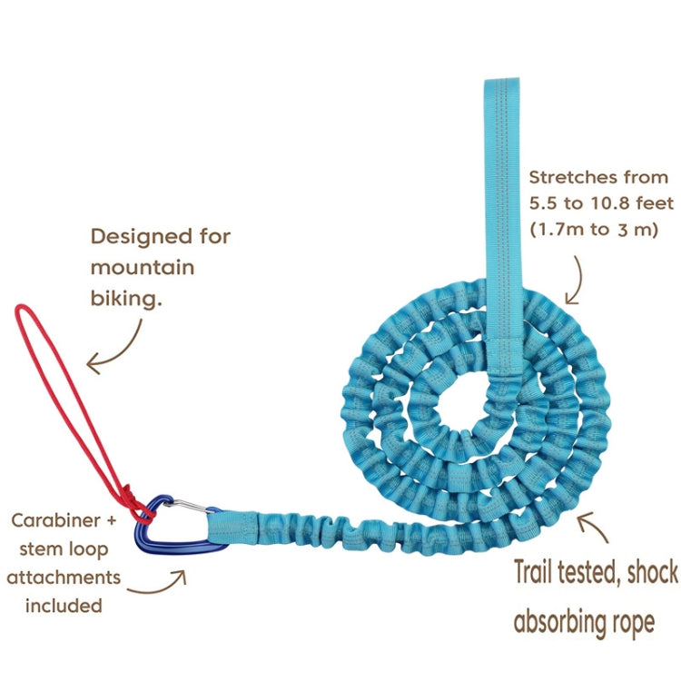 ZXCQYS-L Bicycle Tow Rope Mountain Bike Parent-Child Pull Rope Portable Tow Rope(Blue)