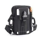 LT-02 Casual Multifunctional Messenger Belt Bag with Shoulder Strap(Black)