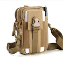 LT-02 Casual Multifunctional Messenger Belt Bag with Shoulder Strap(Soil Color)