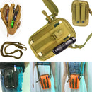 LT-02 Casual Multifunctional Messenger Belt Bag with Shoulder Strap(Army Green)