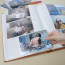 4R 6 Inch 300 Sheets Cloth Photo Album Retro Insert Photo Album Postcard Storage Photo Album(Green)
