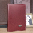 6 Inch 240 Sheets Leather Cover Photo Album Family Memorial Album Interstitial Album(Red)