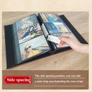 6 Inch 240 Sheets Leather Cover Photo Album Family Memorial Album Interstitial Album(Green)
