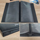 6 Inch 240 Sheets Leather Cover Photo Album Family Memorial Album Interstitial Album(Red)