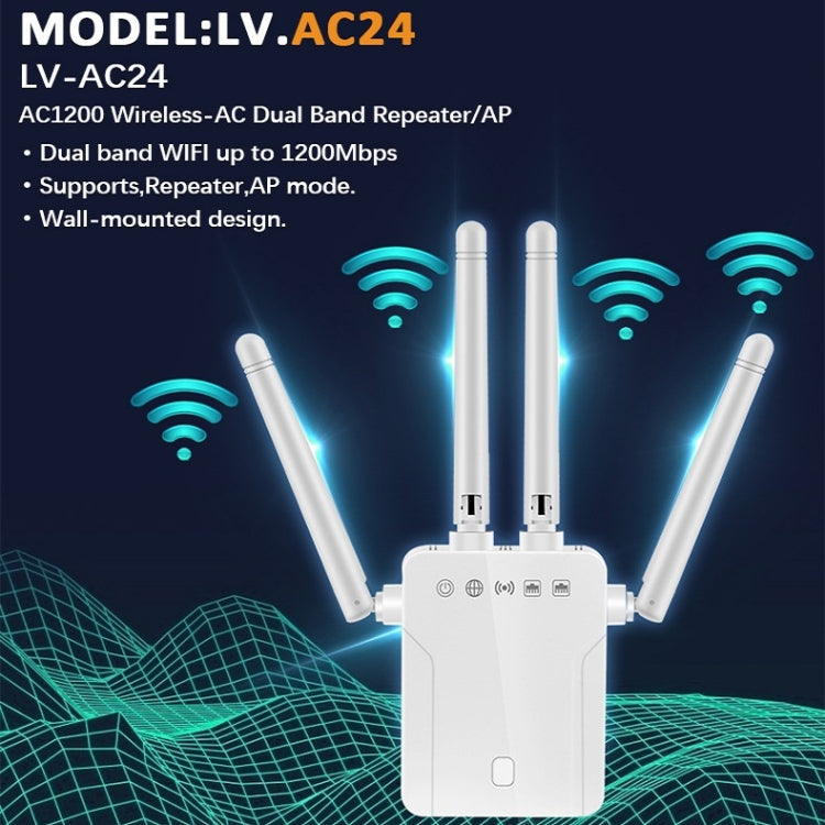 M-95B 300M Repeater WiFi Booster Wireless Signal Expansion Amplifier(White - EU Plug)