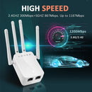 M-95B 300M Repeater WiFi Booster Wireless Signal Expansion Amplifier(White - EU Plug)