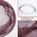 Foldable Stainless Steel Dip Net Head Fishing Net, Specification: Solid 40cm Glued Dense Mesh