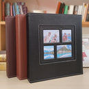 6 Inch 600 Sheets Leather Cover Photo Album Family Photo Album Storage Book(Black)