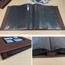 6 Inch 600 Sheets Leather Cover Photo Album Family Photo Album Storage Book(Dark Brown)