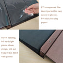 6 Inch 600 Sheets Leather Cover Photo Album Family Photo Album Storage Book(Black)