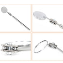 3 PCS Car Repair Detection Mirror Universal Folding Telescopic Mirror Welding Chassis Inspection Mirror, Model: Silver 30mm