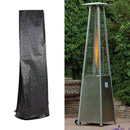 Garden Outdoor Air Heater Rainproof And Dustproof Cover Furniture Cover, Size: 221x53x61cm(Black Outside Silver Inside)