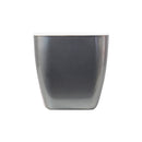 3 PCS Imitation Metal Colorful Water Storage Plastic Flowerpot, Size: G109 Medium Pot(Square Silver Grey)