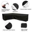 Outdoor Garden Furniture Corner Sofa Cover Dustproof Table Cover, Size: 215x215x87cm(Black)