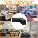 Outdoor Garden Furniture Corner Sofa Cover Dustproof Table Cover, Size: 215x215x87cm(Black)