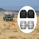 3 Pairs Hidden Animal Drive Car ABS Animal Alarm(Black)