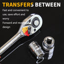 CY-0028 12 PCS/Set Auto Repair Tool Ratchet Quick Socket Wrench Hardware Box Combination, Model: 1/2 Big Fly