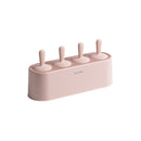 Summer Homemade Ice Cream Popsicle Mold Refrigerator Quick Freezer Popsicle Making Box(Light Pink)