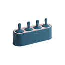Summer Homemade Ice Cream Popsicle Mold Refrigerator Quick Freezer Popsicle Making Box(Dark Blue)