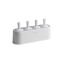 Summer Homemade Ice Cream Popsicle Mold Refrigerator Quick Freezer Popsicle Making Box(Gray White)