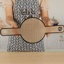 Oven Accessories Bread Dough Transfer Baking Mat Long Handle Extraction Mat(Orange)