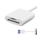 8 Pin to SD + TF Card Reader 2 in 1 Adapter For iPhone / iPad, Cable Length: 9.7cm(Double Slots)
