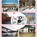 Retro Peony Cute Disposable Film Mini Point-And-Shoot Camera with 18 Sheets Films