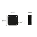 2 PCS P093 Automatic Doorkeeper Telescher Door Closer Sliding Door Anti-Theft Box, Specification: 3rd Generations White All Glue 800g 1.2m
