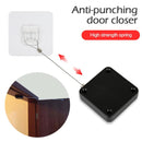 2 PCS P093 Automatic Doorkeeper Telescher Door Closer Sliding Door Anti-Theft Box, Specification: 3rd Generations White All Glue 800g 1.2m